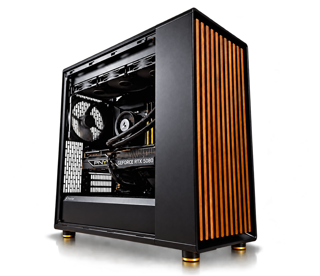 Creator Pro workstation PC — Fractal North case with walnut front